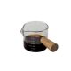 Creative wooden handle small milk cup glass small milk cup wooden handle milk jar mini coffee appliance ins style