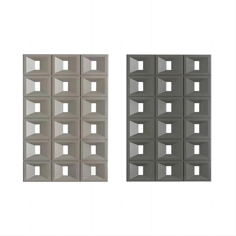 Tablero de textura de pu Fondo de pared Partición de puerta Fachada Fondo de pared exterior Panel decorativo Tablero de modelado PU Componentes de cemento