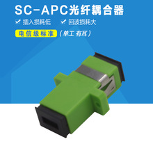 光纖耦合器SC APC-SC APC適配器法蘭尾纖跳線連接器有耳