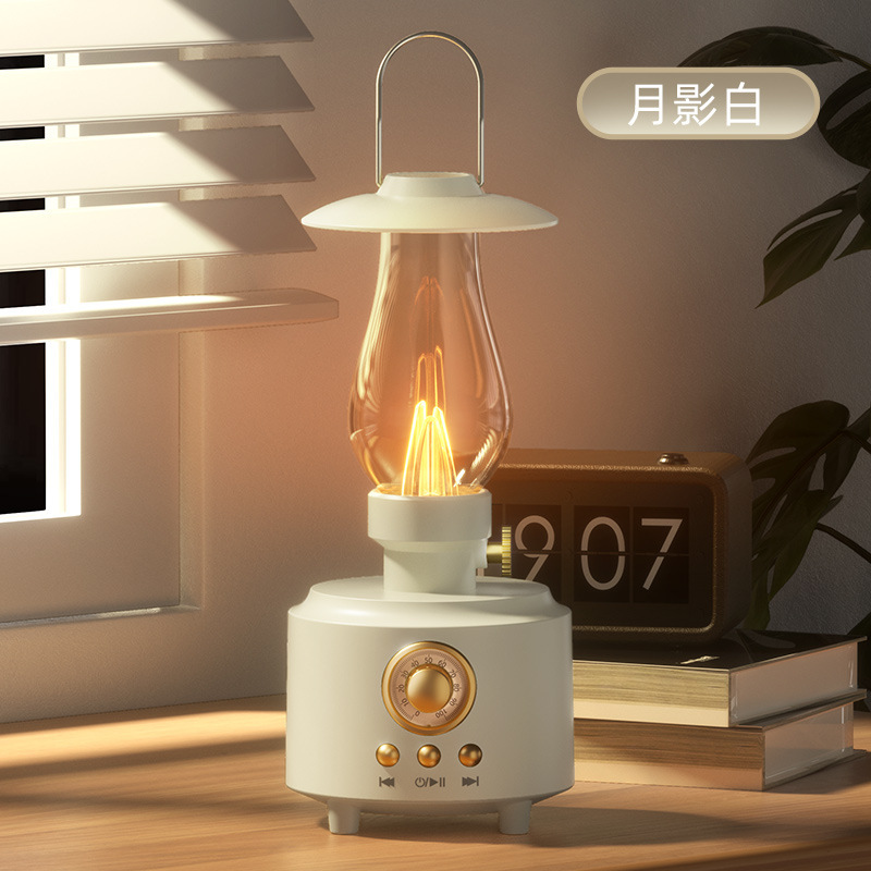 国境を越えた新しい灯油ランプ Bluetooth スピーカーポータブル屋外キャンプオーディオシミュレーション炎ランプサブウーファーダイヤフラム|undefined
