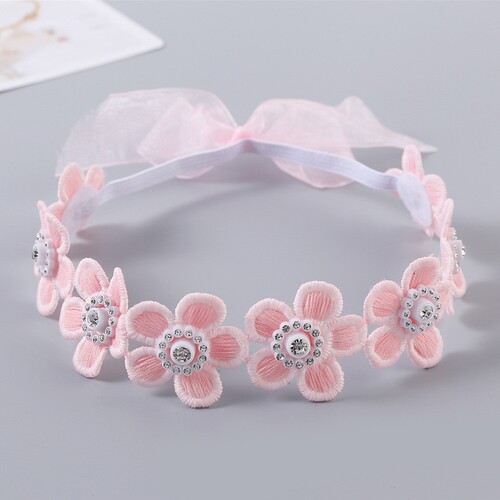 Korean version of baby hair accessories, headband, cute flower headband, elastic edge princess headdress, European and American popular children's accessories for photo taking