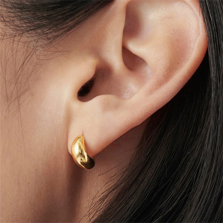 Fashion Geometric Stainless Steel Plating Ear Studs 1 Pair