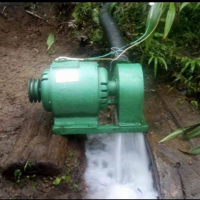 Manufacturer Wholesale 4Kw Horizontal Hydroelectric Power Generation 4000W Water Turbine Power Generation Water Flow Household Power Generation Oblique Impact Type Hydroelectric Power Generation
