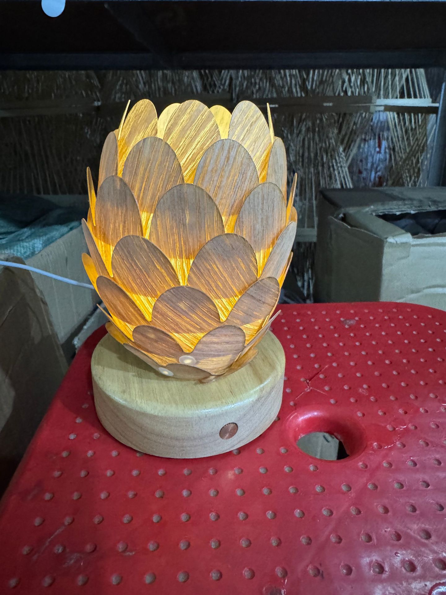 Atmósfera de estilo japonés lámpara de mesa recargable retro cama y desayuno dormitorio lámpara de noche sala de té antiguo decorativo lámpara de pie de Bambú