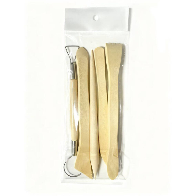 Herramientas de cerámica transfronterizas de acero inoxidable bola varilla de piedra plástica arcilla conjunto de barro de cerámica herramientas manuales escultura cuchillo penetración