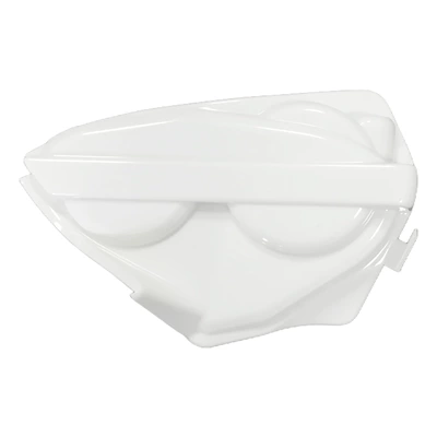 Motorcycle Fender: 15-18 Model Years, Large Surround - left-frame-white-embryo
