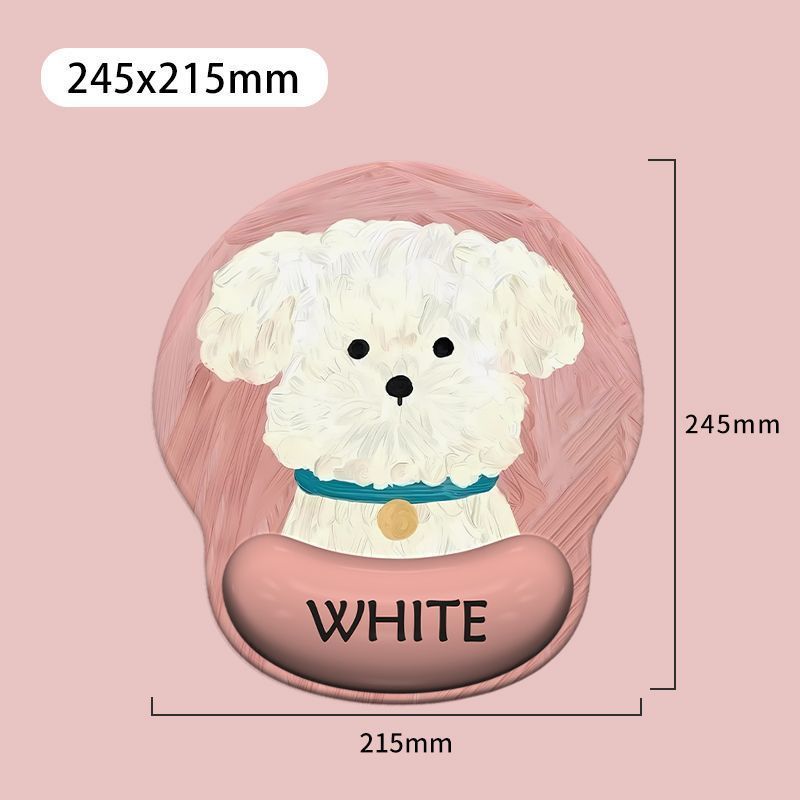 かわいい子犬の腕のマウスパッドの女性の腕のパッドの滑り止めの事務のノートパソコンのクッションの高い顔の値は超柔らかいです。|undefined