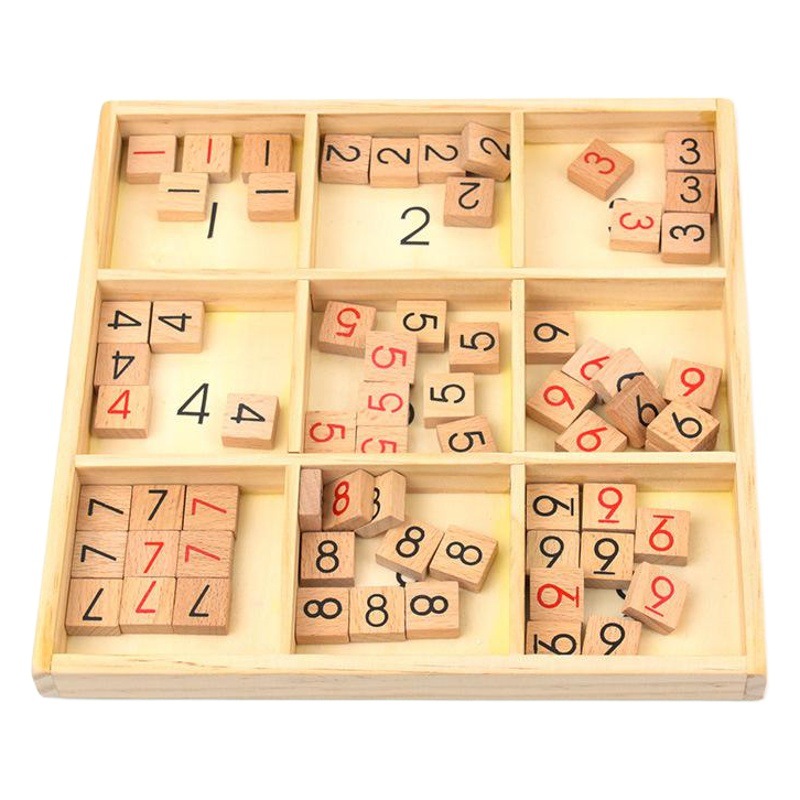 Cuatro seis nueve Sudoku de madera multifuncional juego tres en uno ajedrez inteligencia infantil nueve cuadrícula Sudoku juego de mesa de juguete