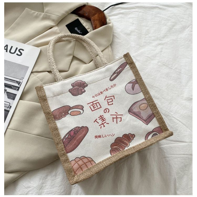 上班带饭的饭盒袋子铝箔加厚午餐包日式手提包帆布手拎保温袋|undefined