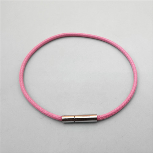 2MM Single Layer Beeswax Cord Bracelet Red Leather Rope Bracelet Jewelry Store Gift Bracelet