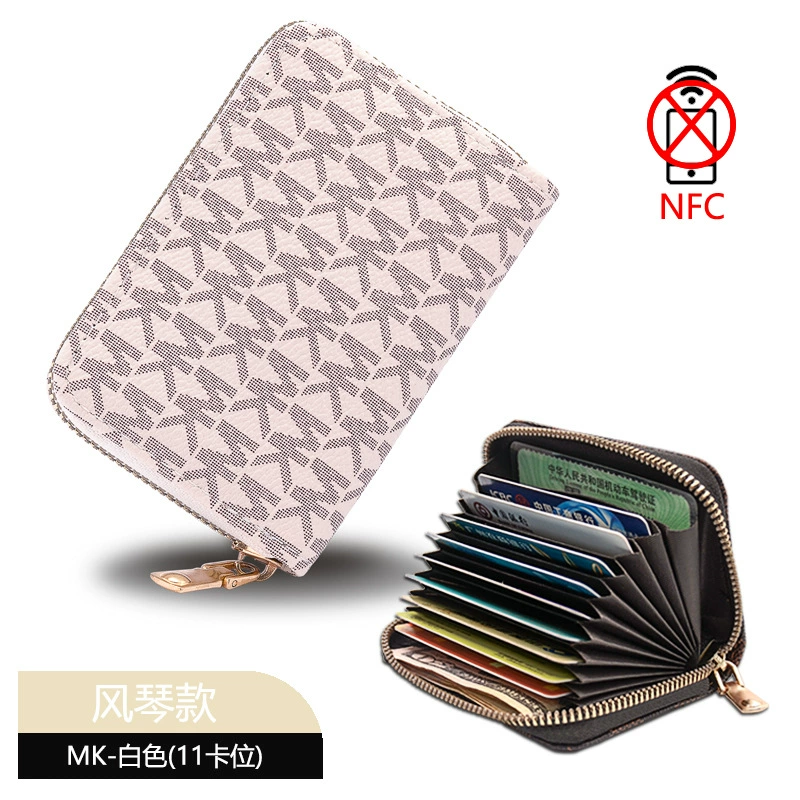 Clsso Organ Card Holder Wallet with Zipper - Korean Style Men's Card Organizer Set