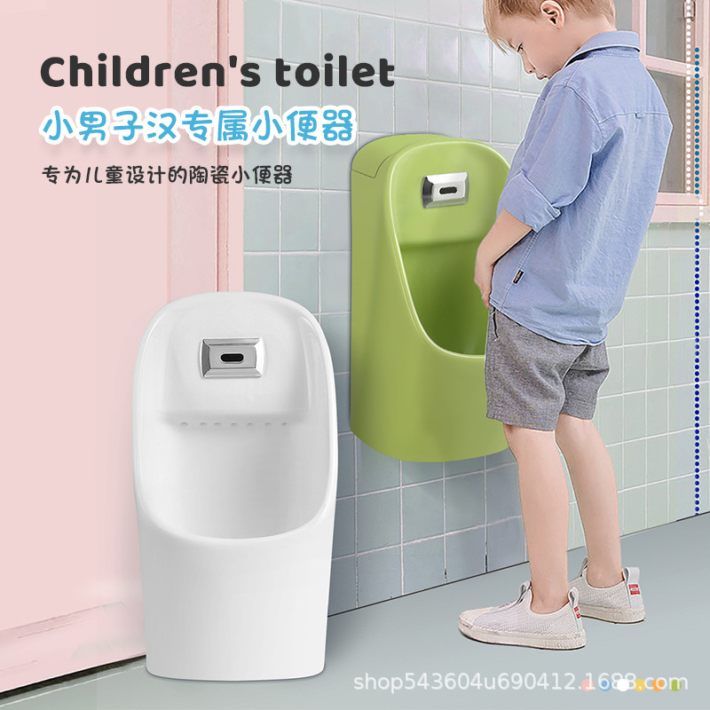 Jardín de infantes orinal de inducción para niños Jardín de infantes niños colgando taburete urinario de cerámica