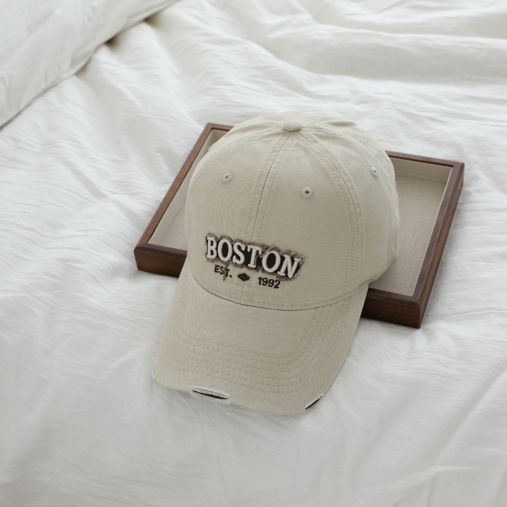 Niños retro hacer viejas letras bordadas sombrero de béisbol de vaqueros sombrero de primavera y otoño suave sombrero casual sombrero de lengua sombrero sombrero de sol