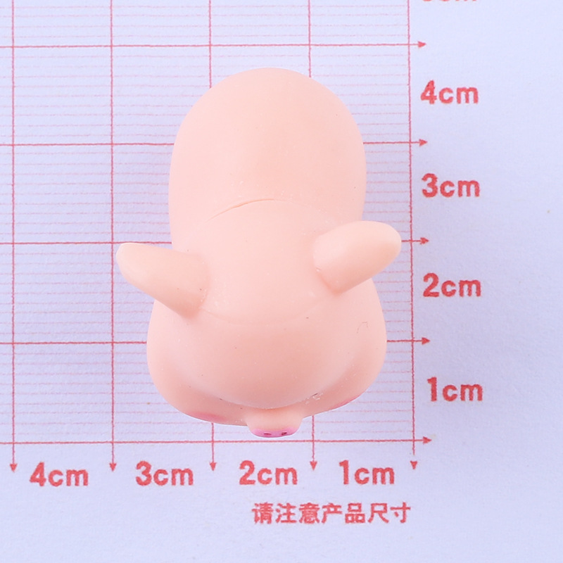 Muñeco de cerdo de leche tridimensional, dibujos animados, hecho a mano, accesorios de joyería DIY, pegamento de crema, resina, materiales para pequeños accesorios, venta al por mayor