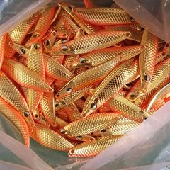 飄落路亞亮片S型水蛭亮片 翹嘴鱸魚餌金屬亮片路亞餌遠投鐵板假餌