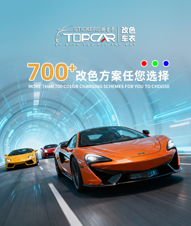 New color-changing film TPU car wrap, cross-border foreign trade PPF self-repair film, factory direct wholesale color-changing film
