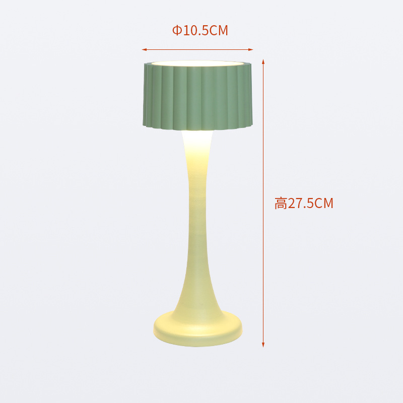 LED 充電式テーブルランプ寝室のベッドサイドナイトライトタッチクリエイティブデスクトップ雰囲気ライト目の保護レトロテーブルランプ|undefined