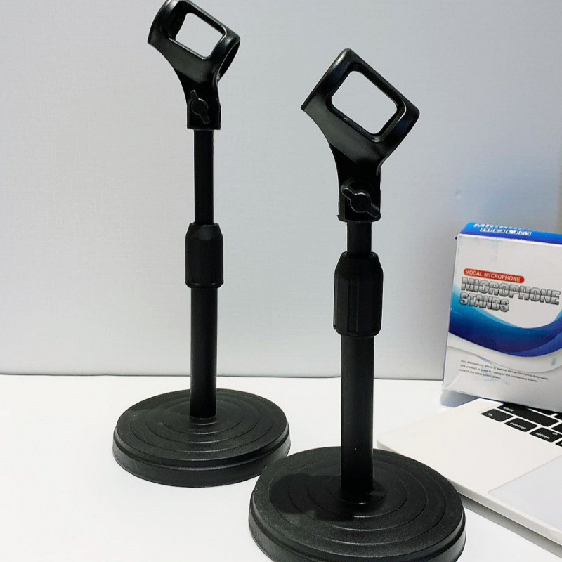 Microphone stand, phone stand, desktop height adjustable telescopic recording karaoke microphone stand for mobile live streaming, perfect for lazy users.