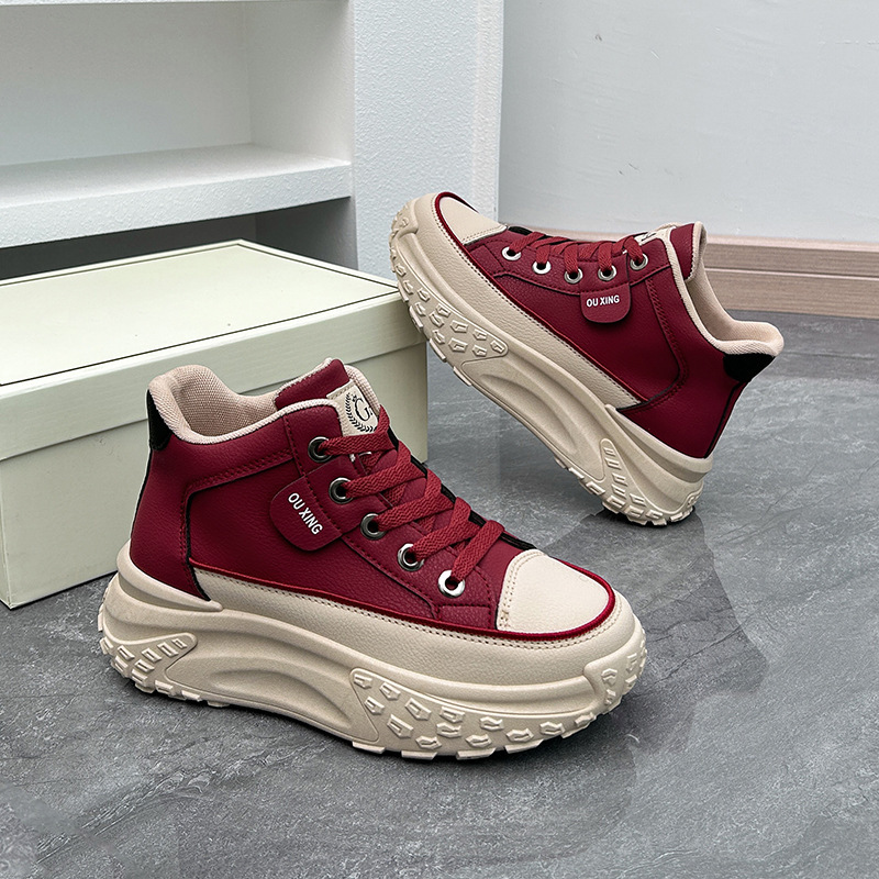 Ins coreano 2025 otoño nuevo zapato de papá zapatos deportivos de chicas para correr ocio suela gruesa HY908