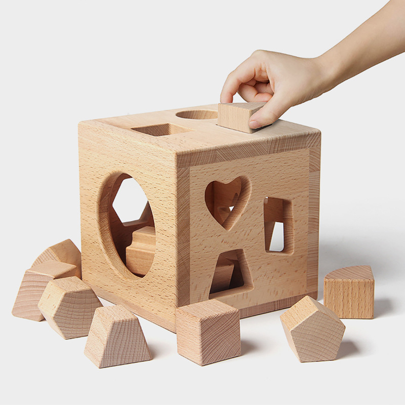 Bloques de construcción, caja de inteligencia, forma porosa, juguetes cognitivos, educación temprana para niños, desarrollo de la inteligencia para bebés, jardín de infancia