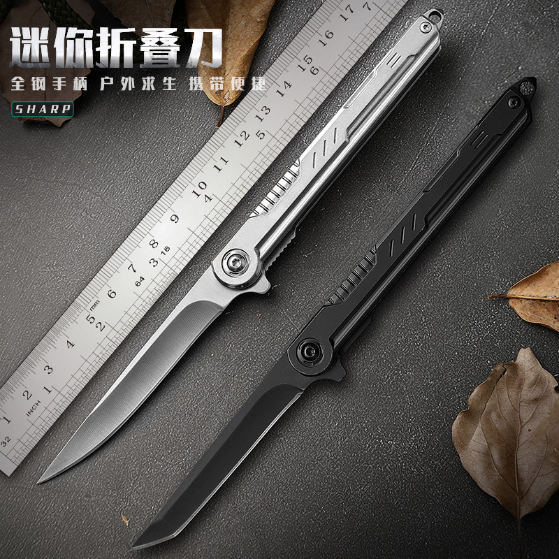 全钢折叠小刀户外多功能便携锋利破窗笔刀野营水果刀厂家批发刀具