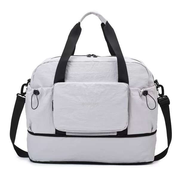 Travel Bag 2025 New Model Lightweight Portable Large Capacity Foldable Luggage Storage Bag with Dry and Wet Separation Gym Bag Trendy