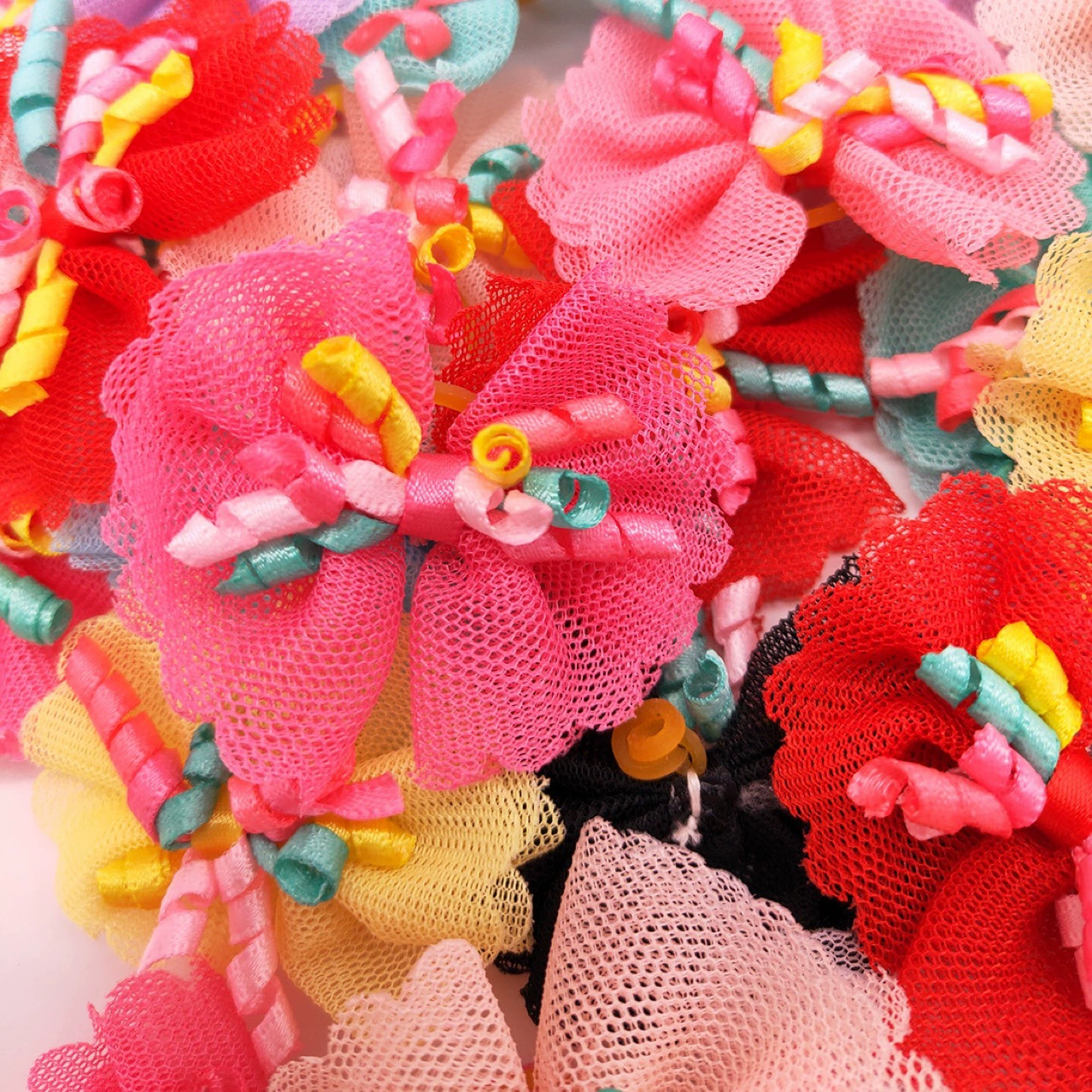 Хит продаж, голова домашнего животного для собак и кошек, цветок, собака, кружево, вьющаяся голова, цветок, бабочка, головной убор, нежное повседневное маленькое животное