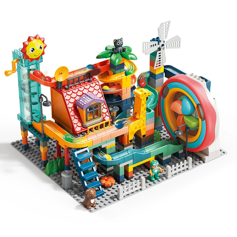 Конструктор Lego, электрическая игрушка, скользящий рельсовый трассовый элемент
