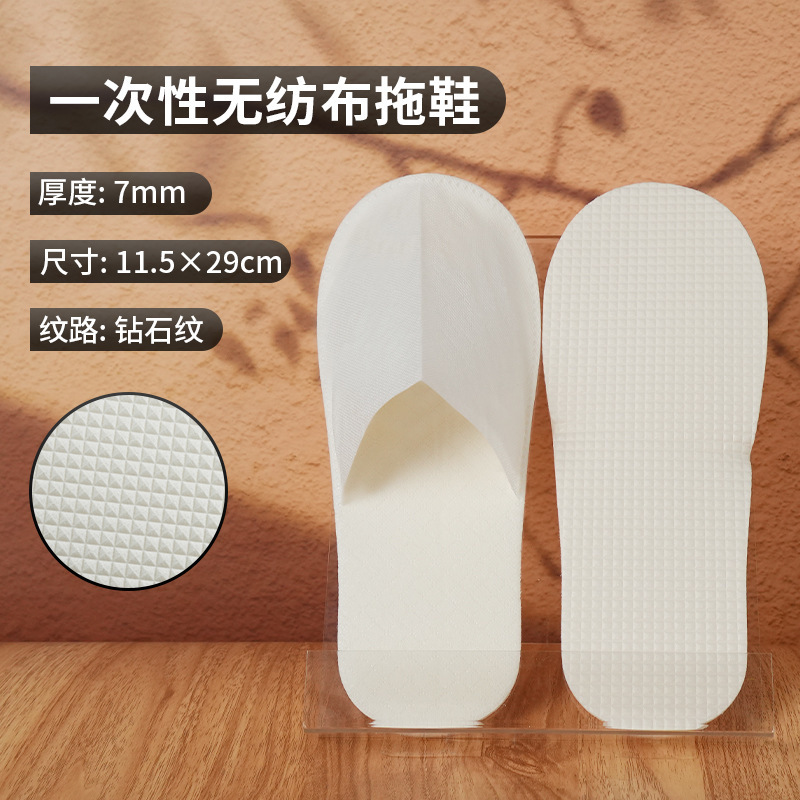 ホテルやB&B用の個別包装された使い捨てスリッパ、ホームホスピタリティ用の厚みのある滑り止めの入浴用スリッパ|undefined