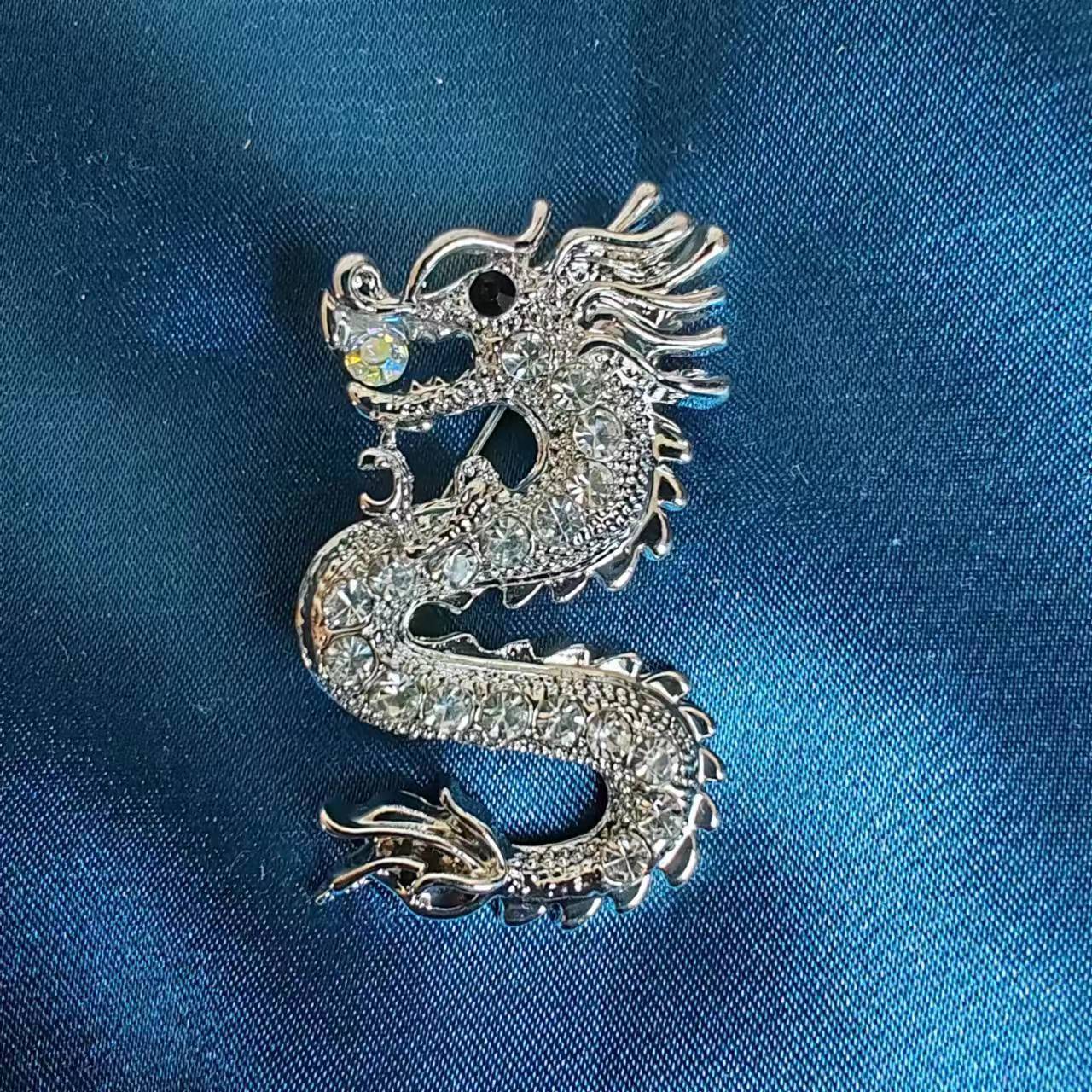 Chinoiserie Cool Style Dragon Alloy Plating Unisex Brooches display picture 20