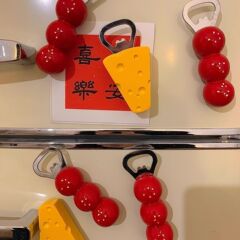 ひょうたんチーズデザイン開蓋神器冷蔵庫貼付キャップドライバー家庭用かわいいクリエイティブ磁気吸引栓抜き器