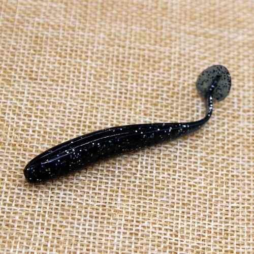 Single-color T-tail soft bait 5.5cm/ 1.2g, 7cm/ 2g, 9cm/ 4.2g, 12cm/9.2g PVC lure