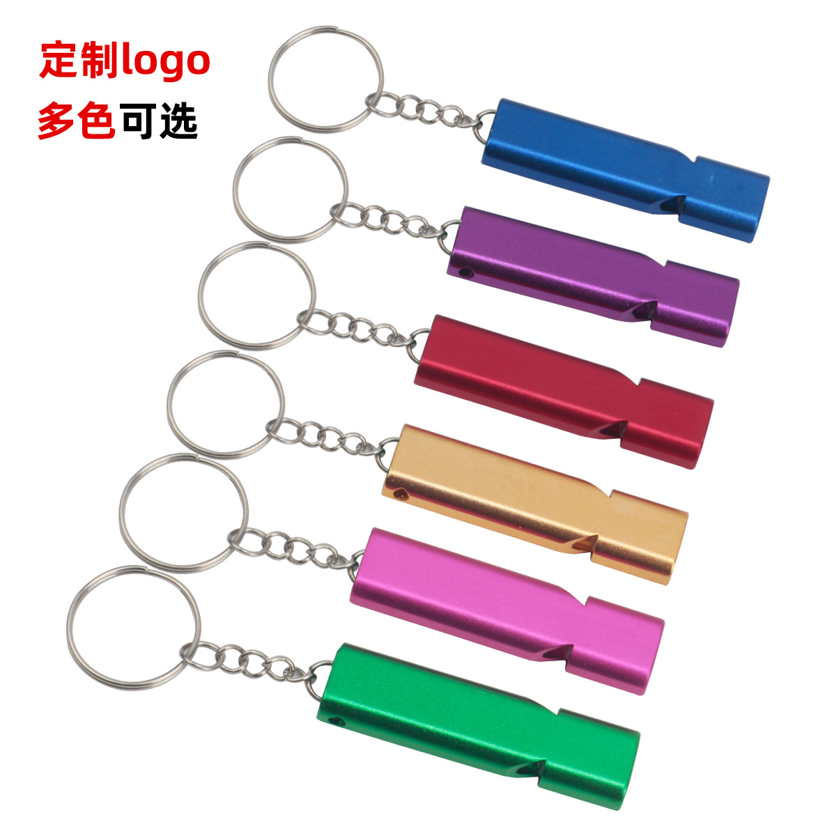 Silbato de supervivencia transfronterizo de doble frecuencia de aleación de titanio-magnesio silbato de supervivencia al aire libre equipo silbato de alta frecuencia impuestos incluidos