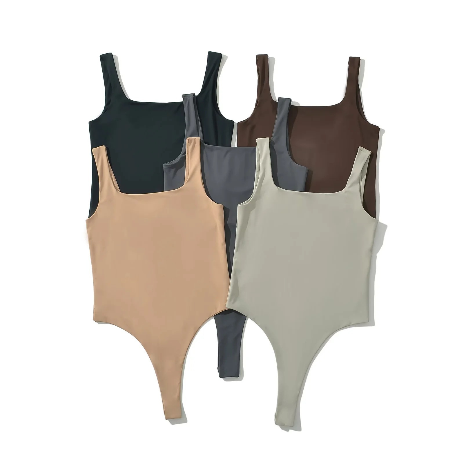 Hot Girl Sexy Strap Tight Waist Jumpsuit Women's Skims Sports Casual Yoga One-piece Camisole Vest