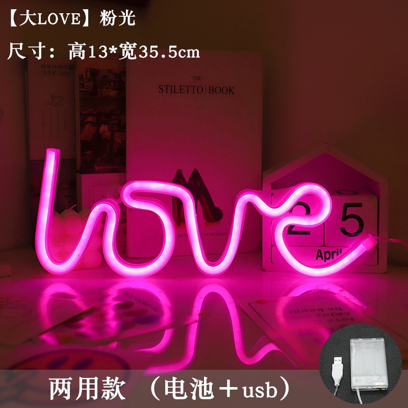 Transfronterizo ins Nueva Santa propuesta confesión luz de neón luz LED luz de modelado decoración del dormitorio Internet celebridad luz decorativa de la noche