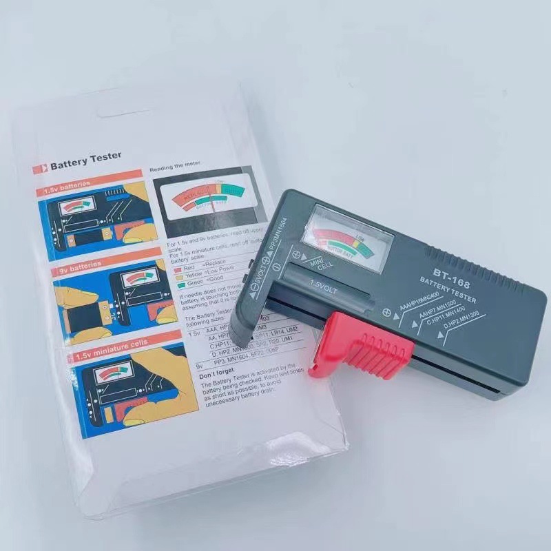 具测电池电量检测仪手表电池纽扣电池5号7号9V电池测试仪指针式