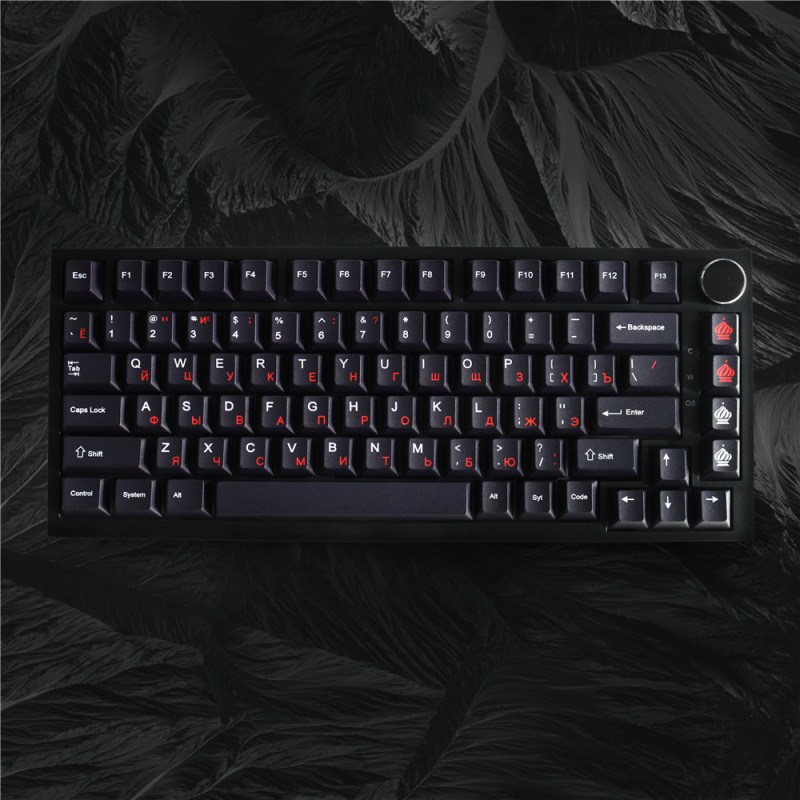 GMK WoB e Russian key cap original height PBT sublimation 129 key small full set of mechanical keyboard cap