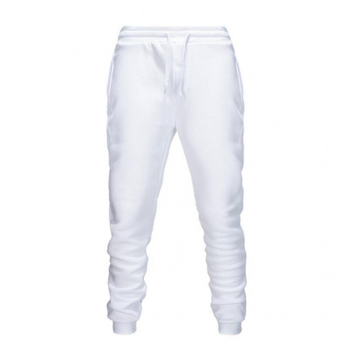 Wholesale Men's Sport Pants Autumn/Winter Fleece Men's Casual Solid Color Trousers Tied-in Ankle Pants