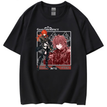 潮牌短袖 原神 迪卢克 圆领潮人休闲宽松女短袖T恤女式T恤现货广