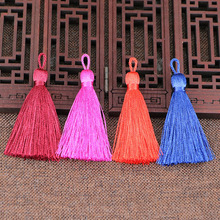 多色可选5CM抗皱垂直冰丝流苏穗子 手工DIY书签发髻工艺小流苏