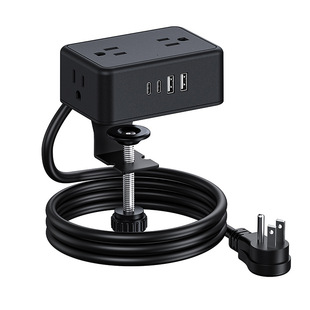 Cross-Border Office Furniture American Standard Desktop Socket 20W USB Fast Charging American-Style Desk Socket No Drilling Required Twist to Fix