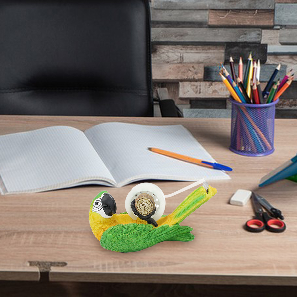 Manufacturers  tape cutter desktop animal resin tape machine tape holder packer parrot resin tape