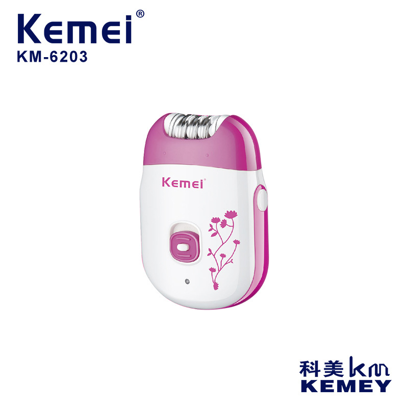 Depiladora eléctrica KEMEI para mujer, cuidado personal para todo el cuerpo, afeitadora para zonas íntimas, depiladora de uso doméstico.