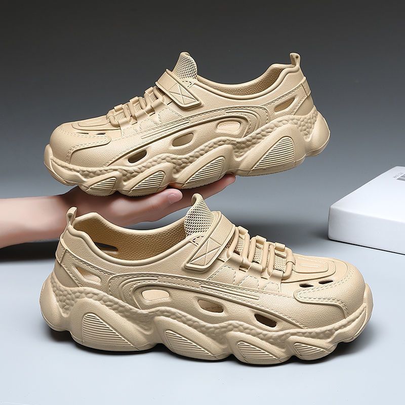Summer sports wear-resistant soft Crocs-style slippers platform