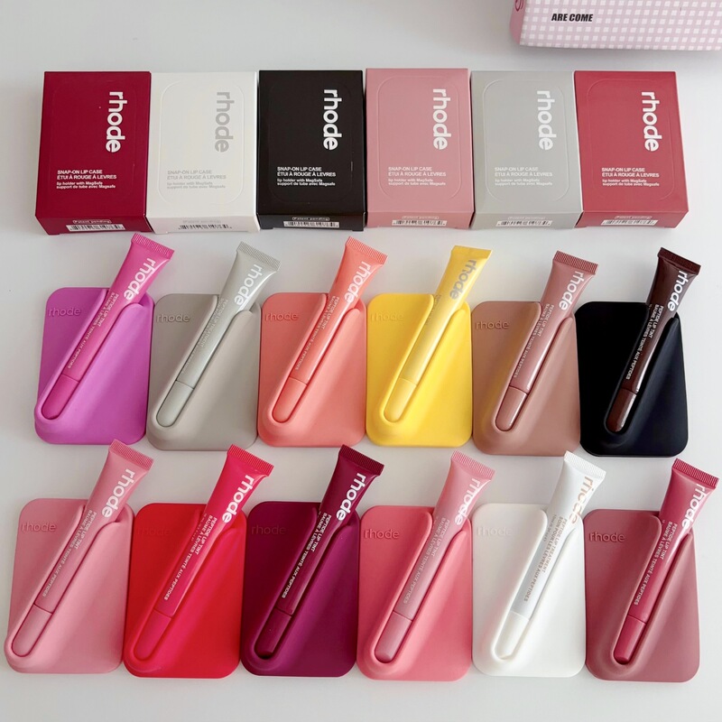 Suitable for iPhone 17 Pro Max, Same Model as Hailey'S, Magnetic Silicone Lipstick Holder on the Back, Magnetic Back Clip for Apple 16 Suitable for iPhone 17 Pro Max, Same Model as Hailey'S, Magnetic Silicone Lipstick Holder on the Back, Magnetic Back Clip for Apple 16
