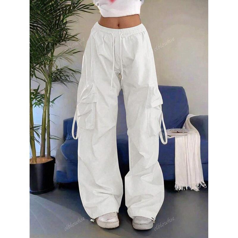 2025 New High Street Fashion Brand Workwear Casual Pants for Women, Cross-Border Loose Straight Wide-Leg Pants with Large Pockets, Vintage Long Pants 2025 New High Street Fashion Brand Workwear Casual Pants for Women, Cross-Border Loose Straight Wide-Leg Pants with Large Pockets, Vintage Long Pants