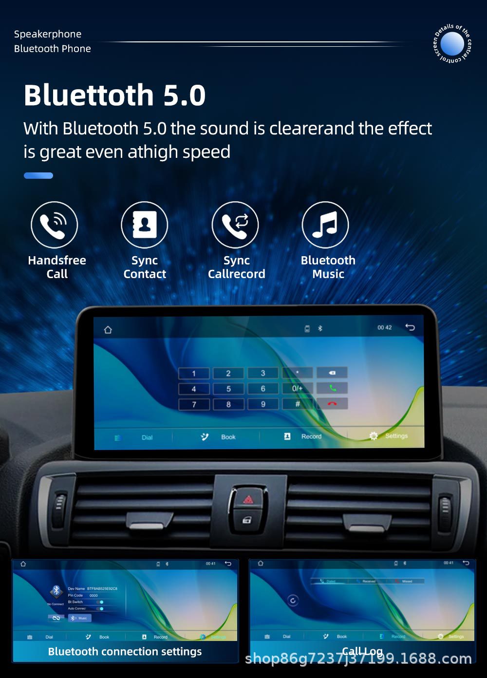 10.25inch Suitable for Bmw F20 F21 Android Carplay Car Central Control Screen Gps Navigator Player One