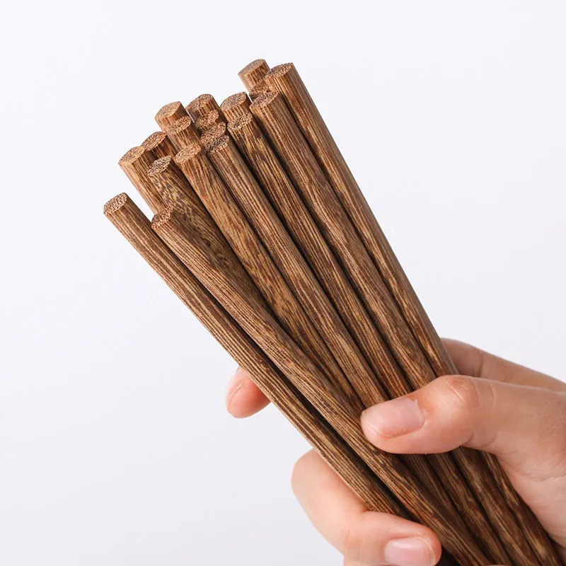 鍋レストラン 鶏手羽先木製箸 50膳、無塗装、無ワックス、耐高温、滅菌可能なキャビネット 20膳、延長箸 10膳|undefined