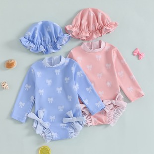 3-6M 6-12M 12-18M 18-24M 2-3Y Bow Pattern with Hat