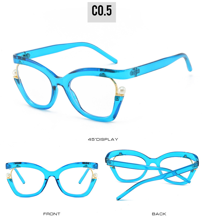 Hip-hop Exaggerated Punk Solid Color Pc Square Full Frame Optical Glasses display picture 9